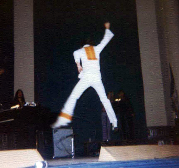 David on stage in Washington, 1972