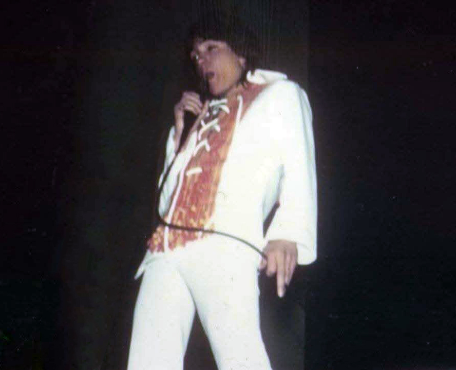 David on stage in Washington, 1972