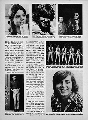 David Cassidy In Print - Teen Life Magazine March 1971