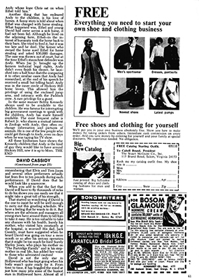 November 1971 Movieland and TV Time Magazine