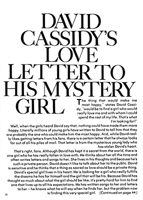 Hollywood Screen Parade Magazine October 1971