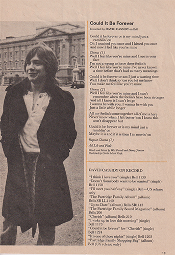 David Cassidy in London