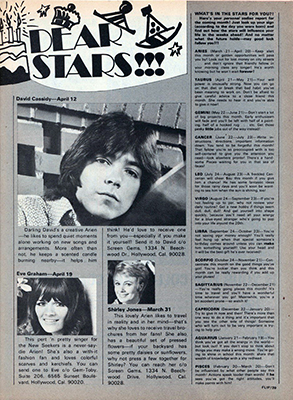 David Cassidy In Print - Flip Magazine April 1974