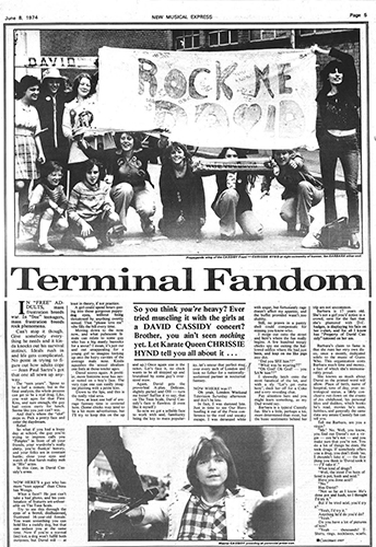 New Musical Express magazine 8 June 1974