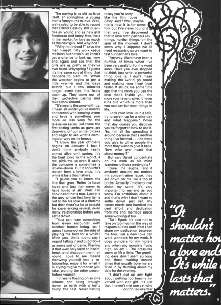 May 03, 1974 Fan Magazine - Spring Special page