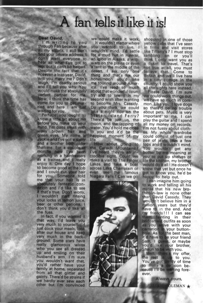 March 21, 1975 Fan Magazine page