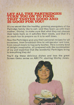 The Partridge Family Cook Book Back