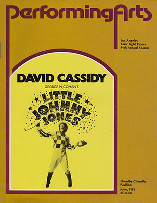 Little Johnny Jones program, Dorethy Chandler Pavillion, June 1981