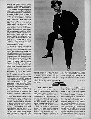 Little Johnny Jones program, Dorethy Chandler Pavillion, June 1981
