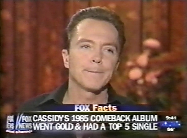 David Cassidy August 11, 2001